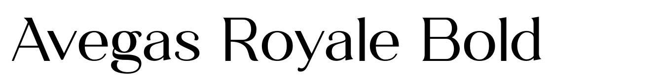 Avegas Royale Bold